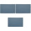 Blue Plastic Doll House Tile Wall Sheet for Mini Home Decor 4