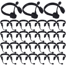 250Stk Headset Mikrofon Puppendeko Schwarz Plastik