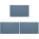 Blue Plastic Doll House Tile Wall Sheet for Mini Home Decor 3