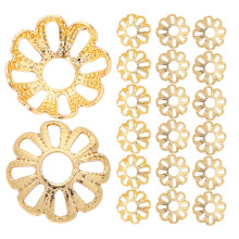 1000Stk Kupfer Perlenkappen Blumenform Schmuck Spacer DIY Set