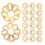1000Stk Kupfer Perlenkappen Blumenform Schmuck Spacer DIY Set 1