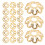 1000Stk Kupfer Perlenkappen Blumenform Schmuck Spacer DIY Set 2