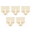 1000Stk Kupfer Perlenkappen Blumenform Schmuck Spacer DIY Set 10
