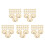 1000Stk Kupfer Perlenkappen Blumenform Schmuck Spacer DIY Set 4