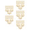 1000Stk Kupfer Perlenkappen Blumenform Schmuck Spacer DIY Set 7