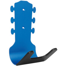 4Stk Wandmontierter Metall Gitarrenhalter Blau Für Gitarre Und Bass