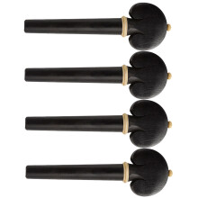 8Stk Schwarze Cello Wirbel Aus Massivem Ebenholz Für Instrumente
