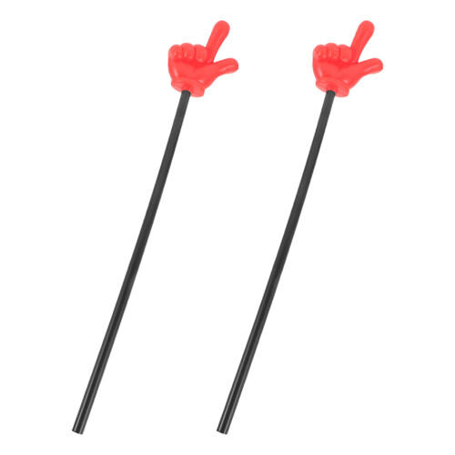 4Stk Rote Zeigesticks Kunststoff Handpointer Party Spielzeug
