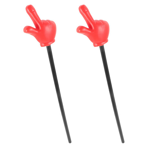 4Stk Rote Zeigesticks Kunststoff Handpointer Party Spielzeug 1