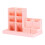 2Stk Pinker Multi- Stiftebox Kombinierter Organizer Bürobedarf 2
