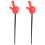 4Stk Rote Zeigesticks Kunststoff Handpointer Party Spielzeug 3