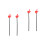 4Stk Rote Zeigesticks Kunststoff Handpointer Party Spielzeug 7