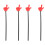 4Stk Rote Zeigesticks Kunststoff Handpointer Party Spielzeug 9