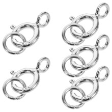 25Stk Silber Steckverschluss Für Schmuck 925 DIY Halskettenverbinder