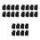 24Stk Schwarze Silikon Pfannenschutzclips, Topfdeckelhalter Für 8