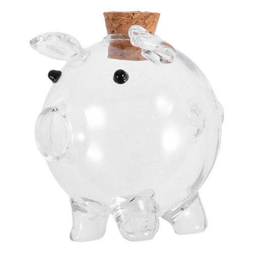 3Stk Dekorative Transparente Schweine-Spardosen Aus Robustem 2