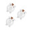 3Stk Dekorative Transparente Schweine-Spardosen Aus Robustem 6