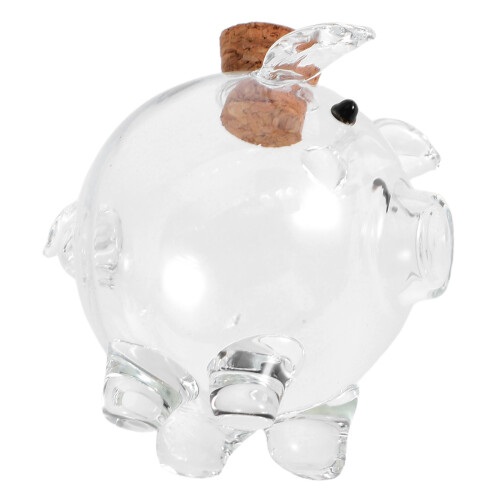 3Stk Dekorative Transparente Schweine-Spardosen Aus Robustem 1