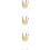 3Stk Glitzer Haarband Kinder Party Haaraccessoire Gold 8