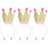 3Stk Glitzer Haarband Kinder Party Haaraccessoire Gold 4
