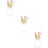 3Stk Glitzer Haarband Kinder Party Haaraccessoire Gold 9