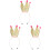 3Stk Glitzer Haarband Kinder Party Haaraccessoire Gold 2