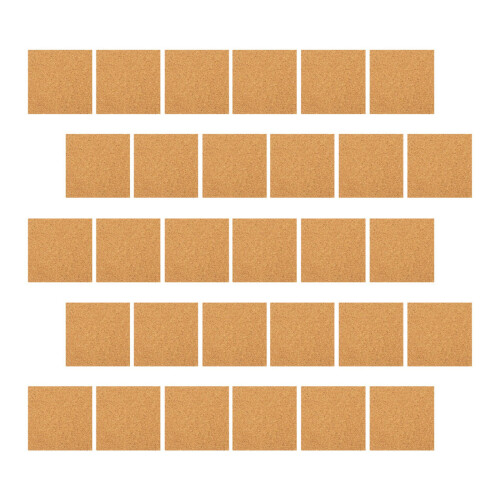 120Stk DIY Korkuntersetzer, Selbstklebend, Hellbraune Möbelpads 2