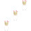 3Stk Glitzer Haarband Kinder Party Haaraccessoire Gold 5
