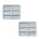 4St Multipurpose Blauwe Silicone Bakvormen Chocolade Mallen 1