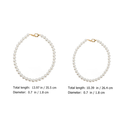 2St Parel Handtas Ketting Plastic Vervanging Voor Accessoire 1