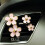 4Stk Auto Duftclip Eisen Aromatherapie Diffuser Blumenform Pink 7