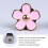 4Stk Auto Duftclip Eisen Aromatherapie Diffuser Blumenform Pink 8