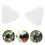 5Sets Cartoon Kat Oorhelm Accessoire Plastic Motorhelm Wit 11