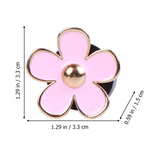 4Stk Auto Duftclip Eisen Aromatherapie Diffuser Blumenform Pink 1