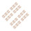 24Paren Decoratieve Mini Voor DIY Poppenhuis Beige 6