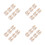 24Paren Decoratieve Mini Voor DIY Poppenhuis Beige 9
