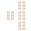 24Paren Decoratieve Mini Voor DIY Poppenhuis Beige 5