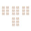 24Paren Decoratieve Mini Voor DIY Poppenhuis Beige 4