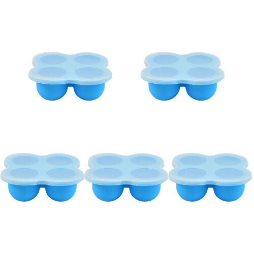 5St Babyvoedsel Bakjes Silicone Met Opslag 1