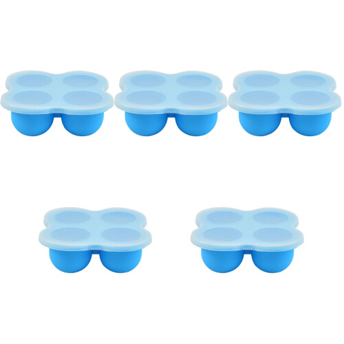 5St Babyvoedsel Bakjes Silicone Met Opslag 2