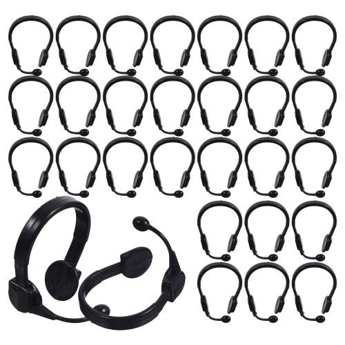 250St Kleine Plastic Pop Microfoon Headsets Zwart, Creatief Decor 1