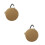 2St Multifunctionele Lichtbruine Nylon Tasjes Munten En Sleutels 7