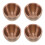 4St Roestvrij Staal Dipsaus Cup Mini Compacte Camping Beker 10