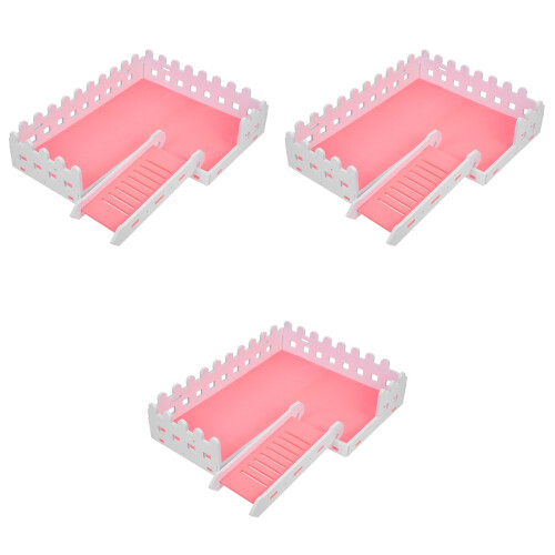 3St Hamster Platform Roze Bijtbestendig Klimmen En Spelen 2