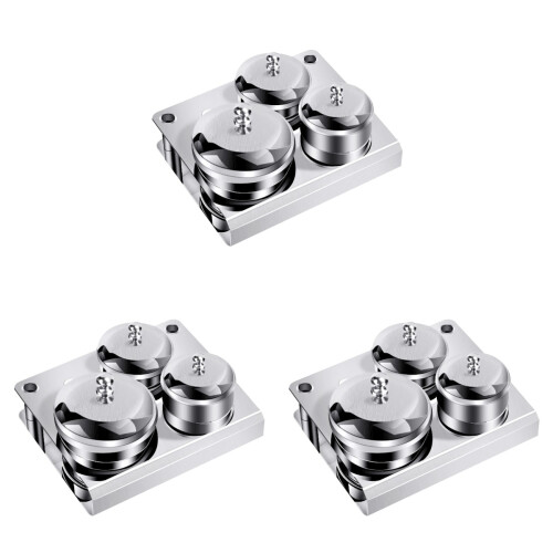 9St Manicure Tint Bowls Van Rvs Compact Voor Nagelstyling 1