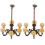6Stk Lampe Metall Romantisch Warm Puppenhaus 1