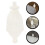 24St Witte Decoratieve Plastic Mosquito Netpen Topstukken 11
