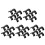 20St Zwarte Stuurverkleiner Aluminium Adapter Accessoire 8