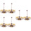 6Stk Lampe Metall Romantisch Warm Puppenhaus 9