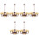 6Stk Lampe Metall Romantisch Warm Puppenhaus 5